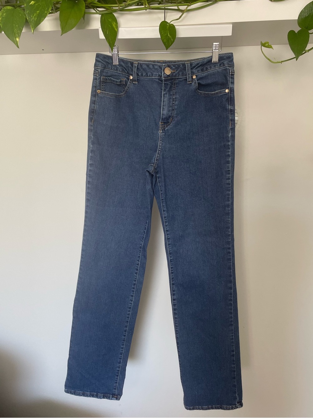 1822 Denim Straight Leg Jeans Size 10 Medium Wash
